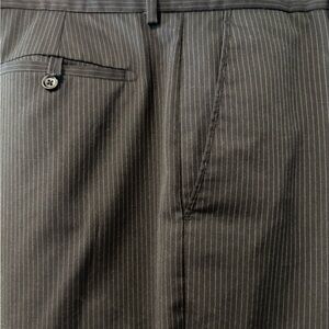 Banana Republic Men's Pinstripe Black & Grey Dress Pants - 38 x 32
